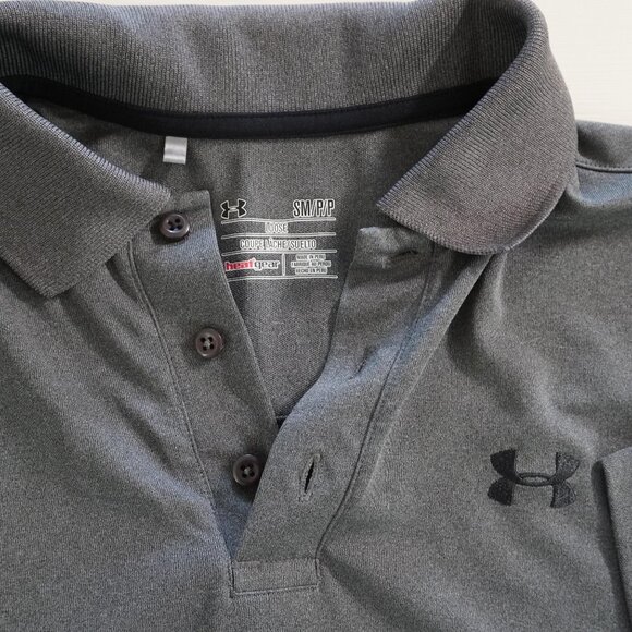 Under Armour Gray Performance Men’s Polo - Picture 4 of 8